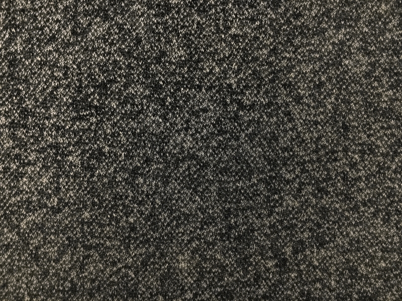 Large Loop Cotton French Terry Knit in Charcoal1