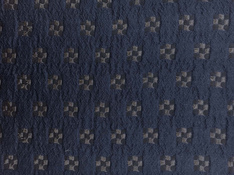 Metallic Brocade with Square Motifs2