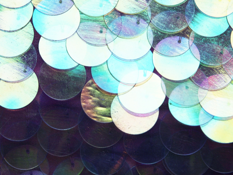 Paillettes on Silk Chiffon3