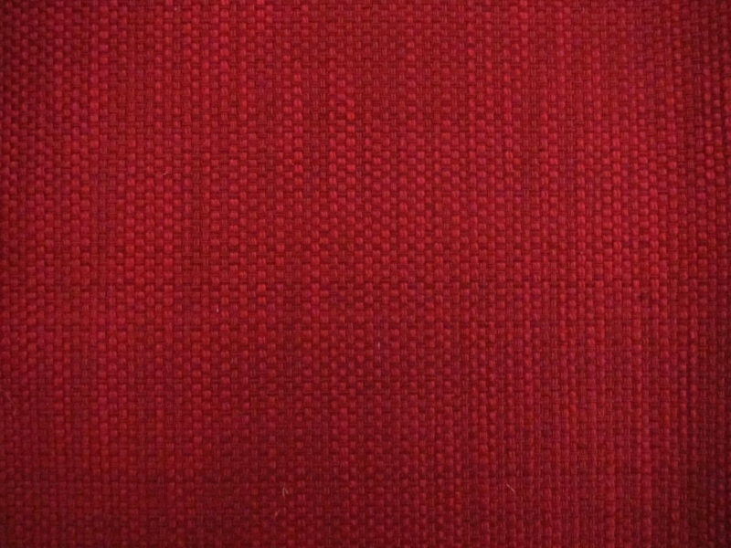 Cotton Blend Basketweave Upholstery in Rose Red0