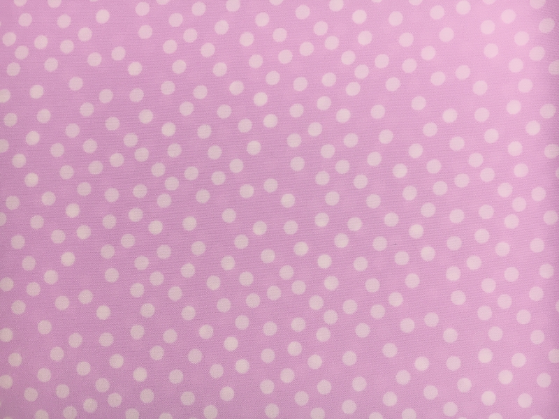 Printed Silk Crepe de Chine with Dots0