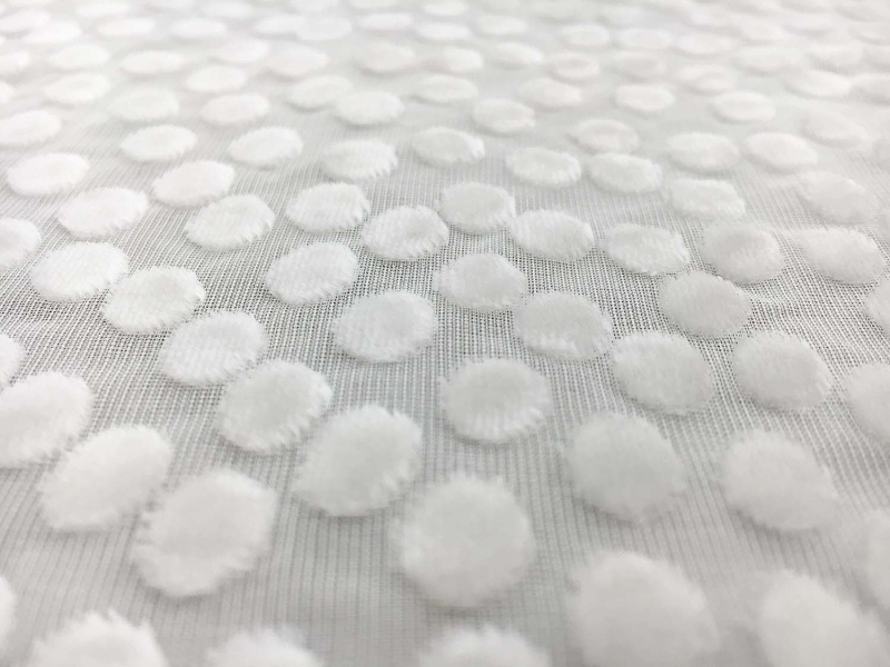 Silk and Rayon Burnout Velvet with Dots2