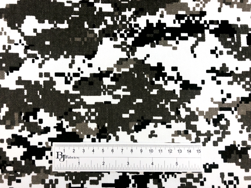 Taupe Pixel Camouflage Cotton Twill3