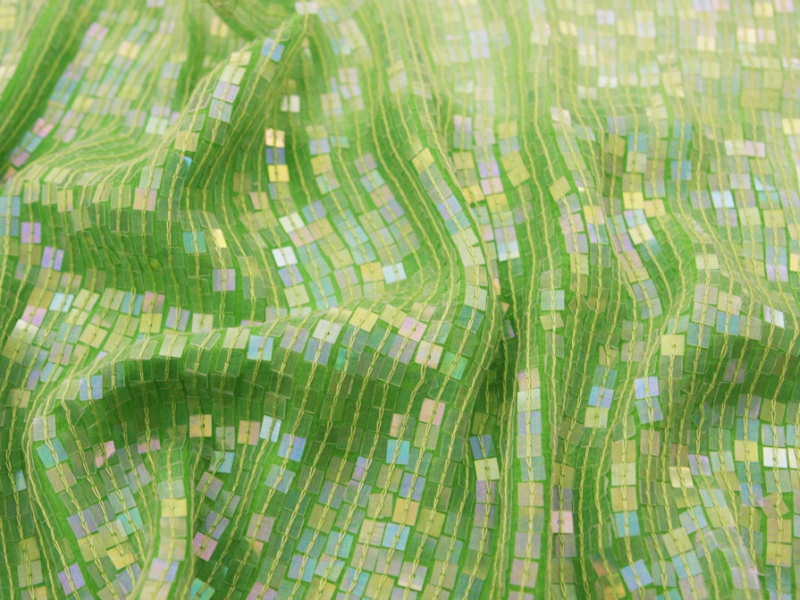 Sequins on Silk Chiffon3