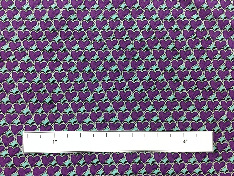 Liberty Of London Cotton Lawn Print with Hearts Repeat1