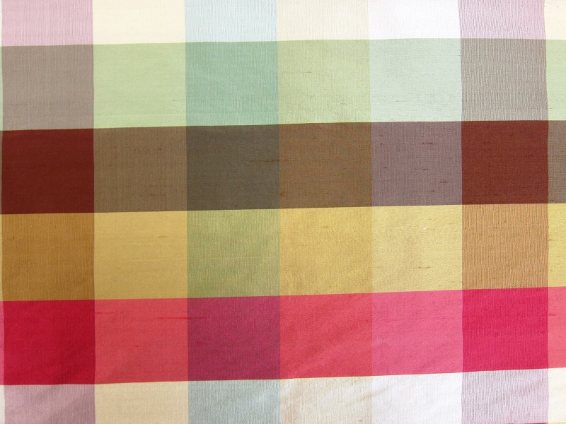 Silk Shantung Check1