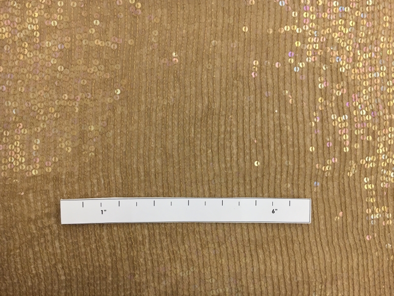 Opalescent Rows of Sequins on Silk Chiffon1