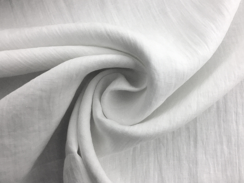 Washed Handkerchief Linen in White1