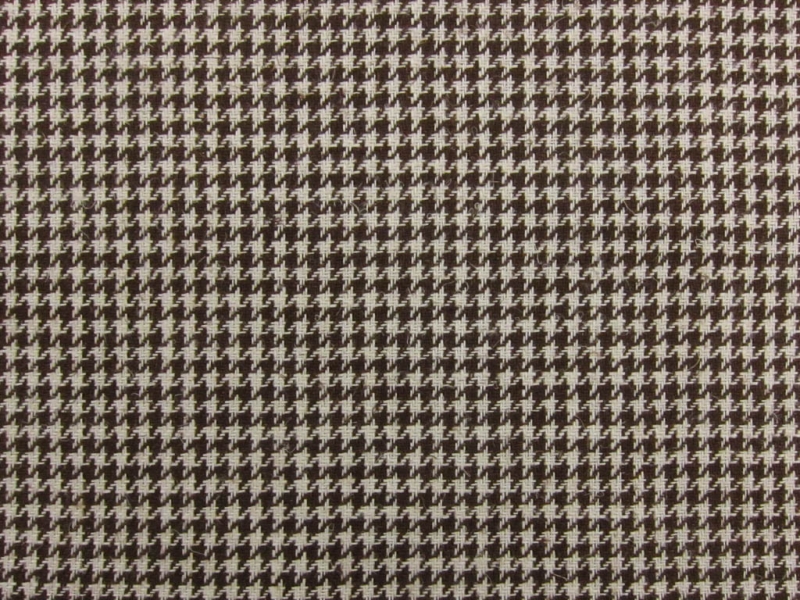 Linen Upholstery Houndstooth 0
