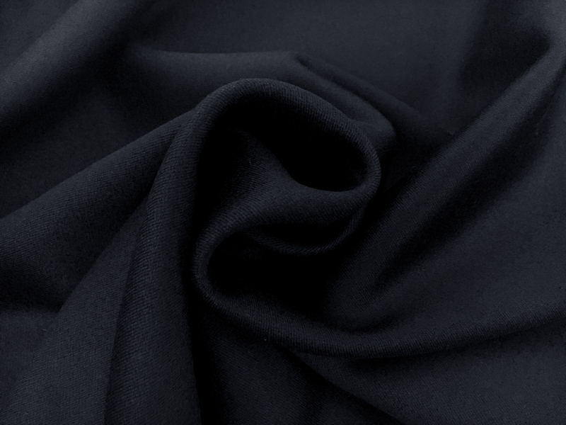 English Heavy Wool Satin in Navy1