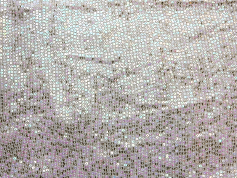 Sequins on Silk Chiffon0