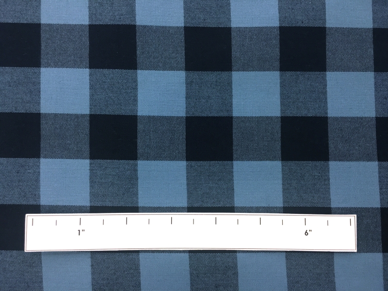 Carolina Cotton Gingham in Indigo1