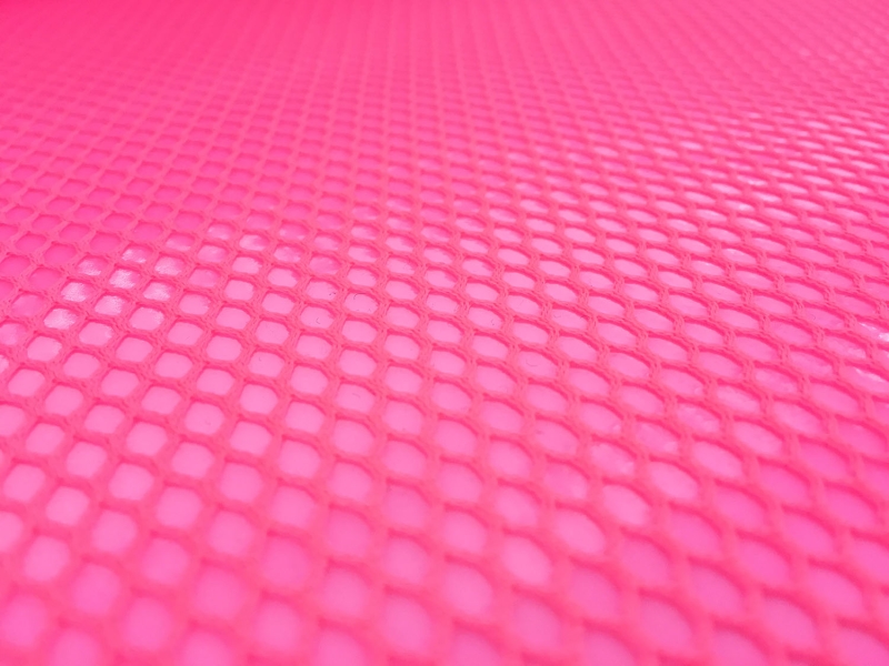 Waterproof Coated Polyester Mesh in Hot Pink2