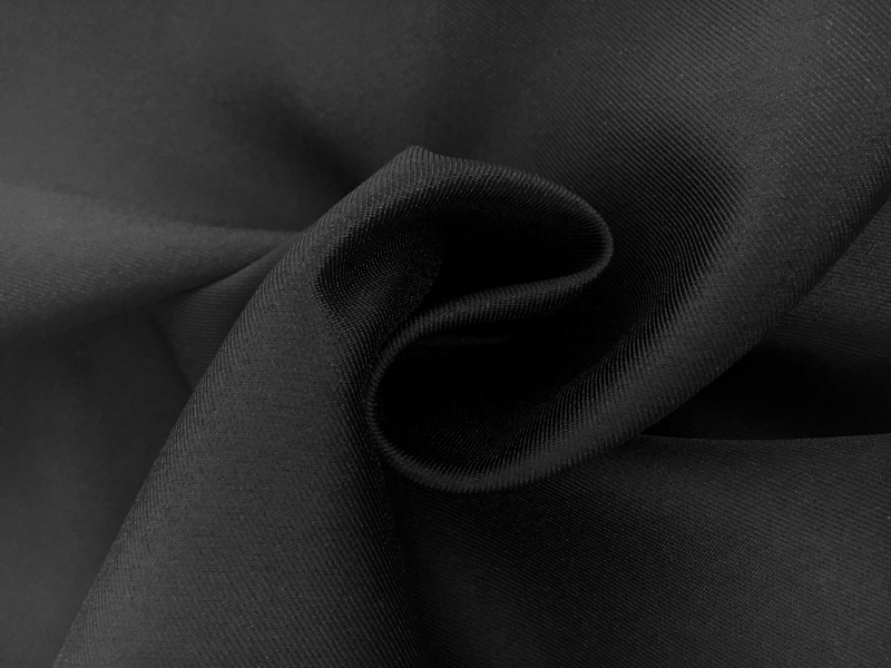 Polyester Mikado in Black1