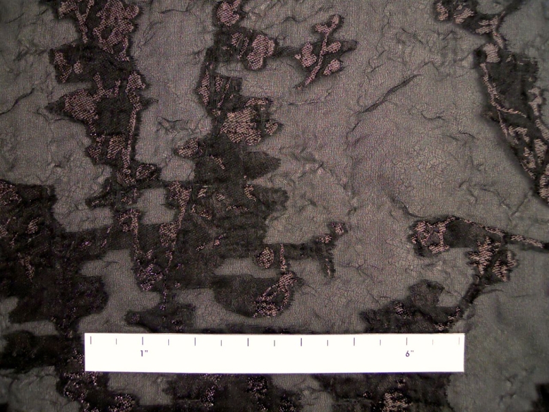 Metallic Silk Blend Lamé Organza Cloqué Panel1