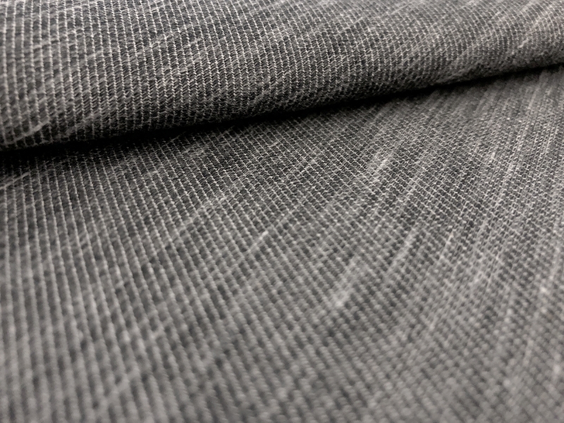 Doubleface Stretch Cotton Twill in Medium Heather Grey4