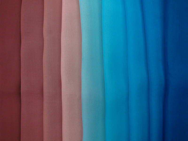 Silk Satin Ombré Chiffon0