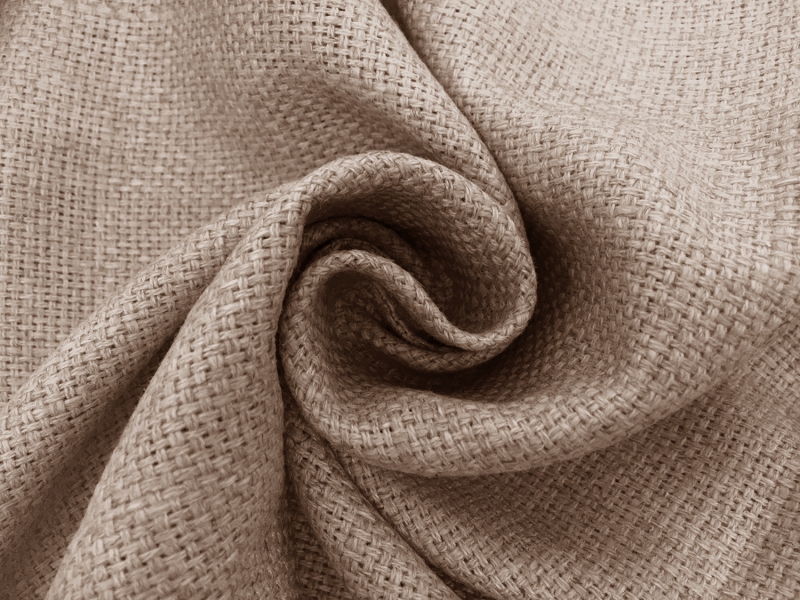 Linen Poly Basketweave in Dark Natural1