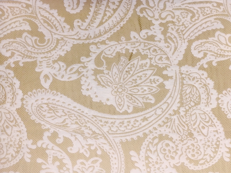 Extra Wide Doubleface Jacquard Large Paisley Pattern0
