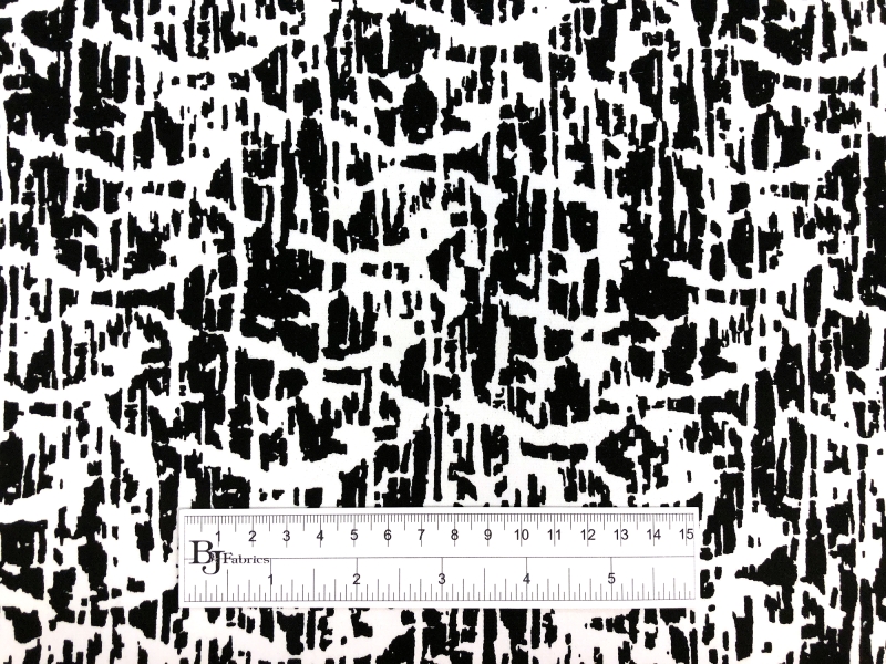 Designer Black and White Cotton Heavy Sateen Print3