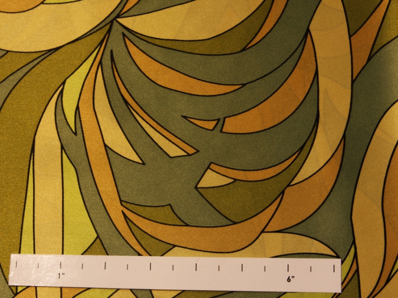 Printed Silk Charmeuse0