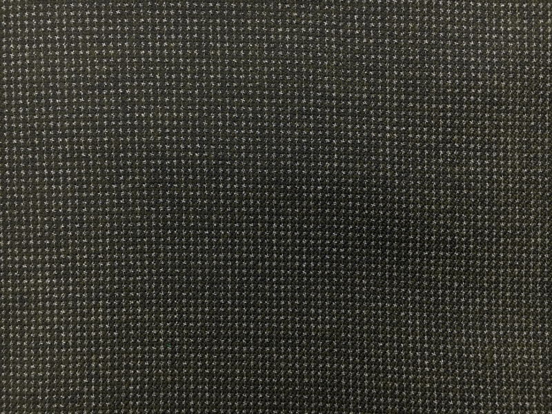 Italian Wool Cotton Blend Novelty Suiting in Navy and Olive0