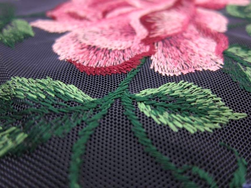 Sequins on Embroidered Illusion2