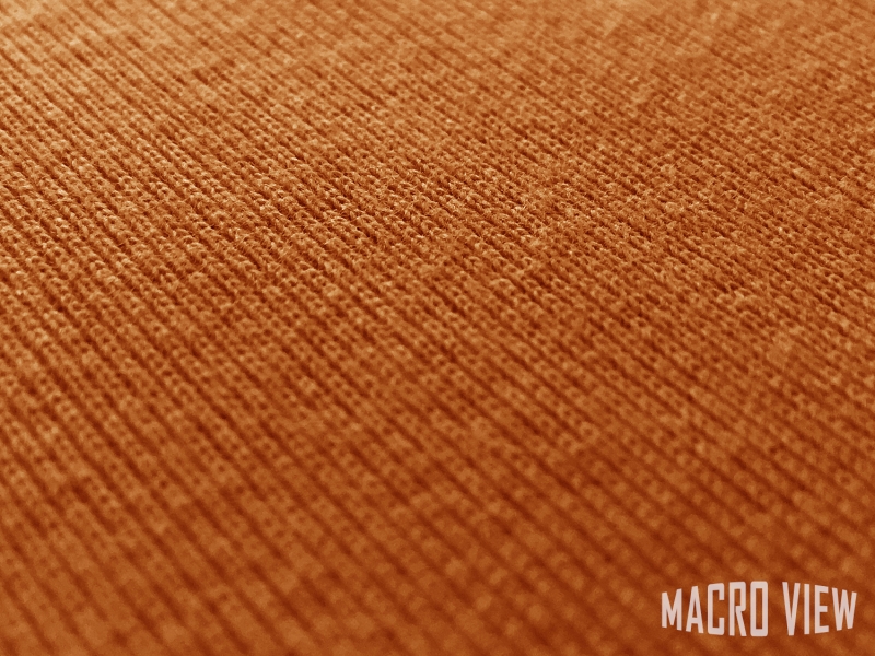 Japanese Cotton Tubular Rib Knit in Pumpkin3