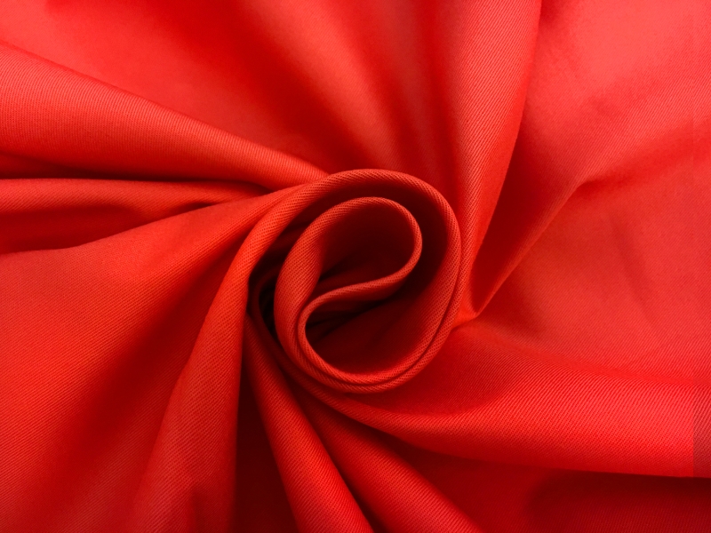 Cotton Lycra Fine Twill in Coral2