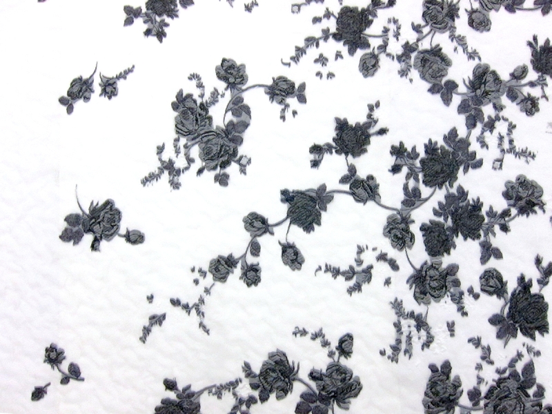 Silk Blend Organza Cloqué Panel0