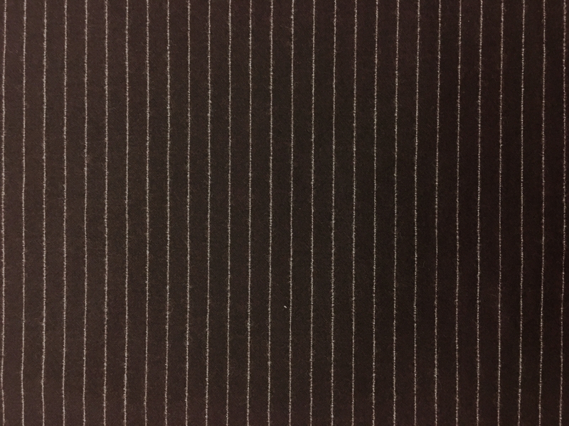 Italian Virgin Wool And Lycra Striped Flannel0