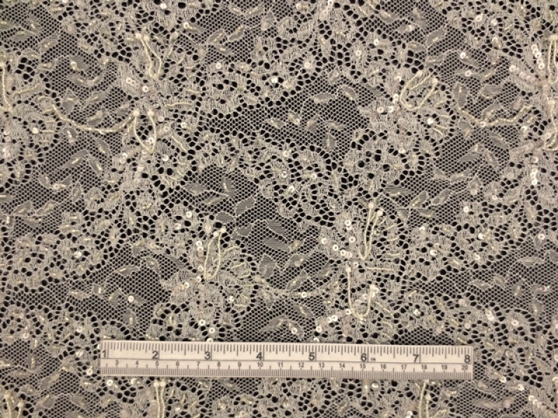 Beaded Metallic Chantilly Lace1