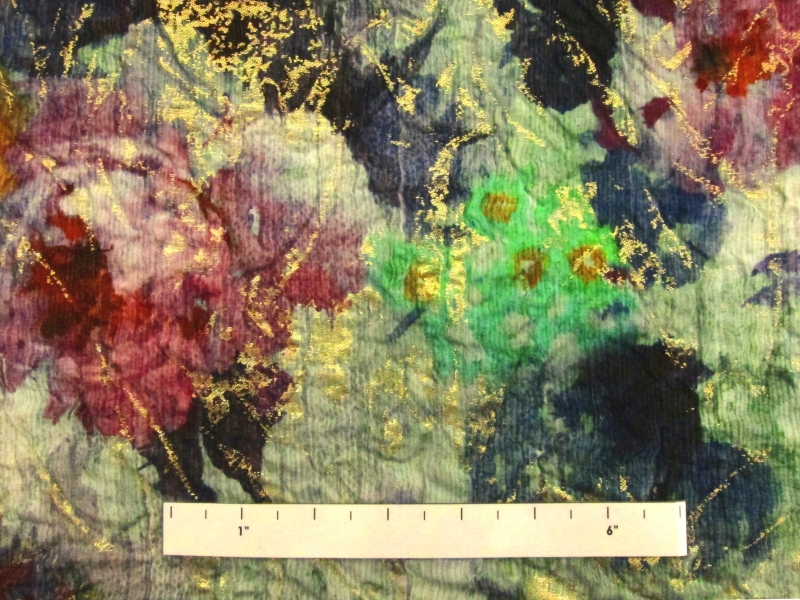 Metallic Silk Blend Cloqué1