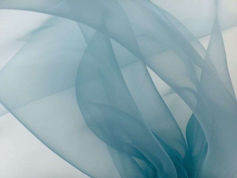Japanese Polyester Extra Fine Organza in Powder Blue0