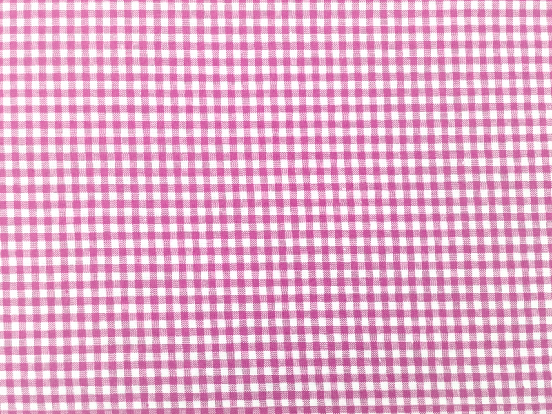 Carolina Cotton Gingham in Fuchsia 0