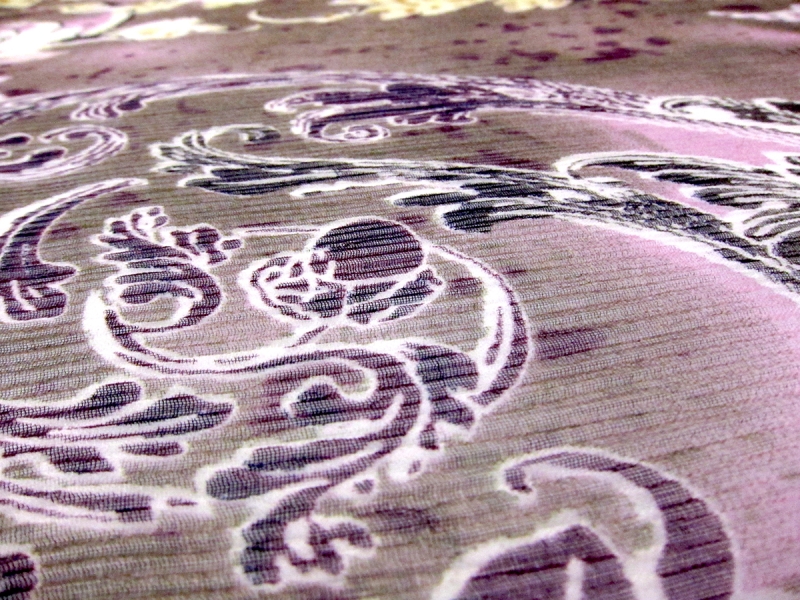 Printed Crinkle Silk Chiffon1