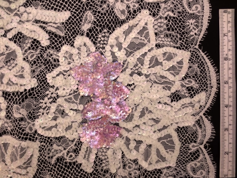 Sequined Chantilly Lace0