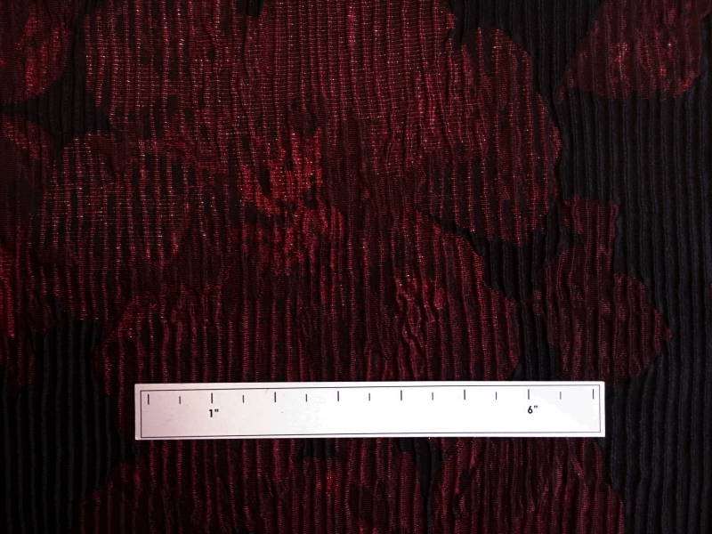 Metallic Matelassé Brocade with Faint Floral Jacquard Patterns1