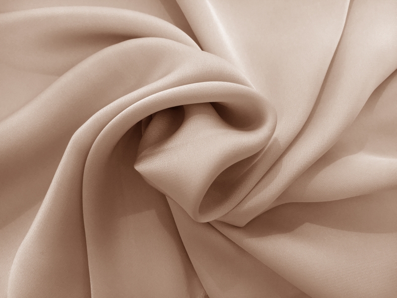 Japanese Polyester Charmeuse in Nude1