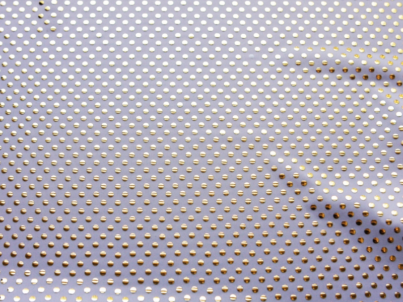 Poly Spandex with Metallic Dots0