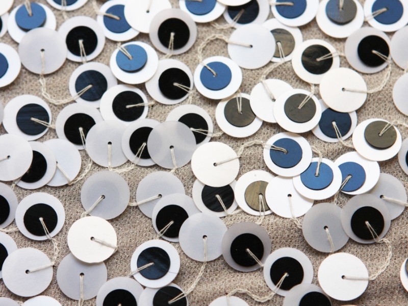 Sequins on Silk Chiffon2