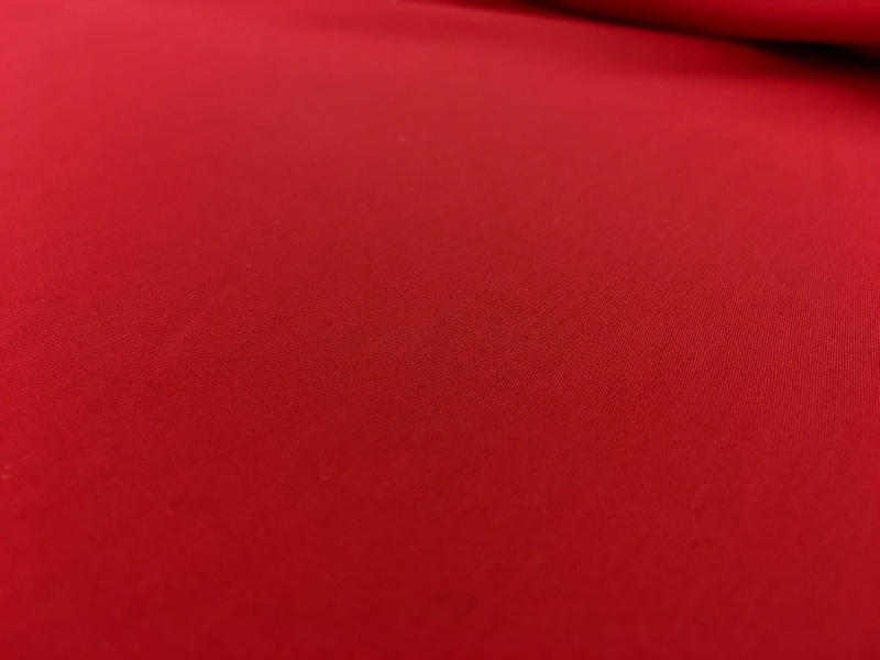 Egyptian Cotton Sateen in Bright Red0