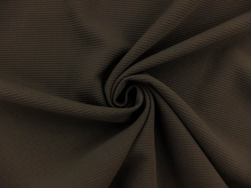 Wool Lycra Ottoman Crepe in Grey0