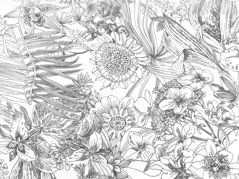 Italian Silk Chiffon With Floral Print0