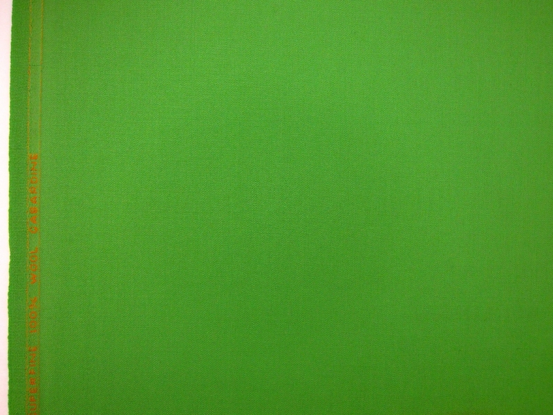 Wool Gabardine in Chartreuse0
