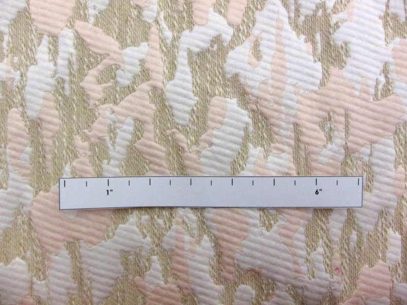 Abstract Camouflage Polyester and Cotton Blend Brocade2