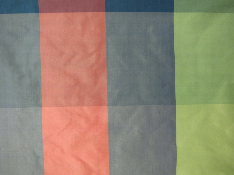 Silk Taffeta Check0