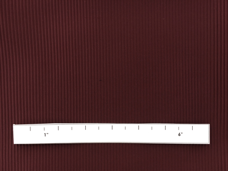 Italian Cotton and Acetate Ottoman in Bordeaux1