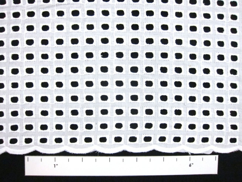 Cotton Eyelet in White1