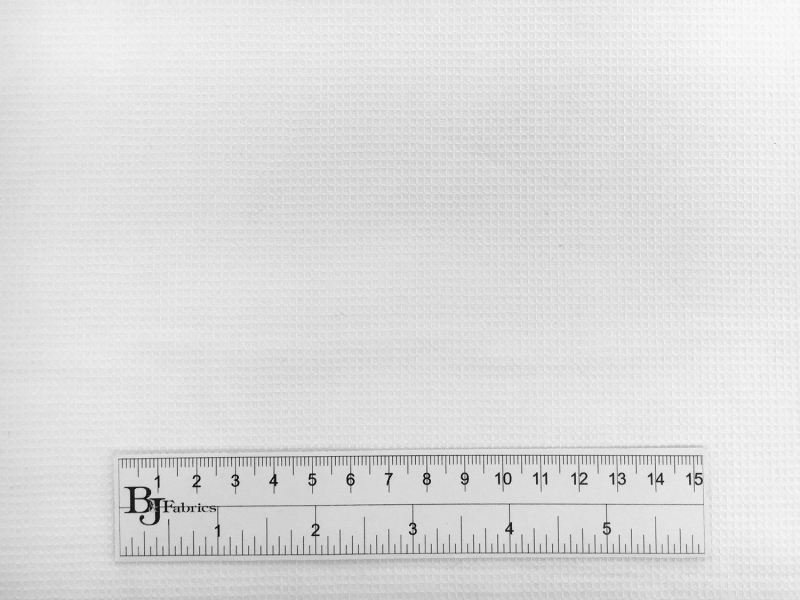 Pima Cotton Baby Waffle Pique in White2